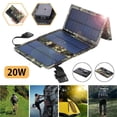 thumbnail image 1 of stanreset 20W 5V USB Outdoor Solar Panel Folding Waterproof Solar Panel Charger Mobile Power Battery Charger Portable Solar Panel, 1 of 6