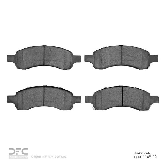 Dynamic 1551-1169-10 DFC 5000 Advanced Brake Pads - Ceramic Fits select: 2009-2017 CHEVROLET TRAVERSE, 2007-2016 GMC ACADIA