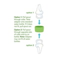 thumbnail image 2 of green sprouts Adaptador de boquilla para botella de agua, convierte rápidamente una botella estándar en una taza para sorber, el collar se adapta a dos tamaños de botella, talla única, 2 of 9