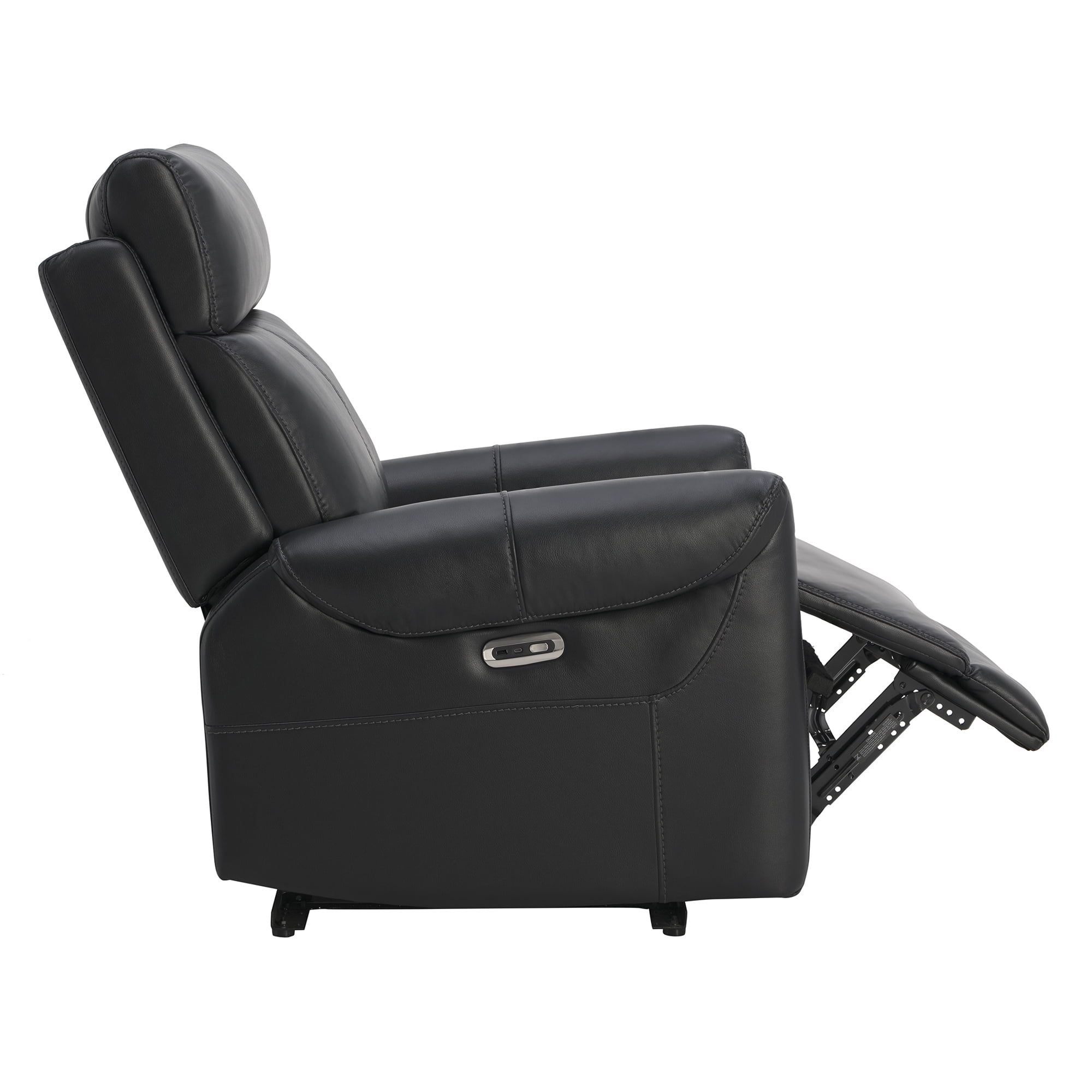 Spruce & Spring Wall Hugger Power Recliner with Three Positions, Black