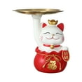 thumbnail image 1 of Estatua de gato, organizador de mesa, decoración, regalos, estatuilla de resina de estilo nórdico, bandeja de joyería, bandeja de almacenamiento para Estilo A Macarena Llavero de estatua, 1 of 7