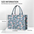 thumbnail image 3 of Large Capacity Tote Bag,Pioneer Flower Floral Print Pattern Handbag Fashion Luxury Tote Bag,15.7"x13"x 5.1" Inches,Laptop Compatible, 3 of 6
