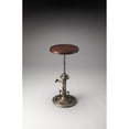 thumbnail image 2 of Industrial Chic - Multi-Color - Round - DARK ANT. SILVER + ROUGH BROWN WOOD  - BUTLER EVERSON WOOD & METAL BAR STOOL, 2 of 2