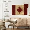 thumbnail image 5 of Elephant Stock Vintage Canadian Flag Wall Art - Horizontal Canvas Wall Art - Living Room Wall Decor - Flags Canvas - Red And Beige Decor By Avery Tillmon - 12" x 8", 5 of 8