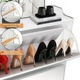 thumbnail image 3 of Coewske Mirrored Shoe Rack Organizer Slim Shoe Storage Cabinet for Entryway w/ 4 Flip Drawers, 3 of 7