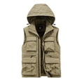 thumbnail image 2 of Wancir Men's Winter Vest Outerwear Fleece Lined Outdoor Vest Warm Multiple pockets Sleeveless Jacket, 2 of 9