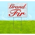 thumbnail image 1 of Grand Fir (18" x 24") Yard Sign, Includes Metal Step Stake, 1 of 6