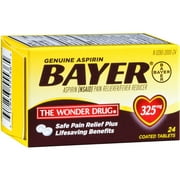Bayerenuine Aspirin, 24 CT (Pack of 6)