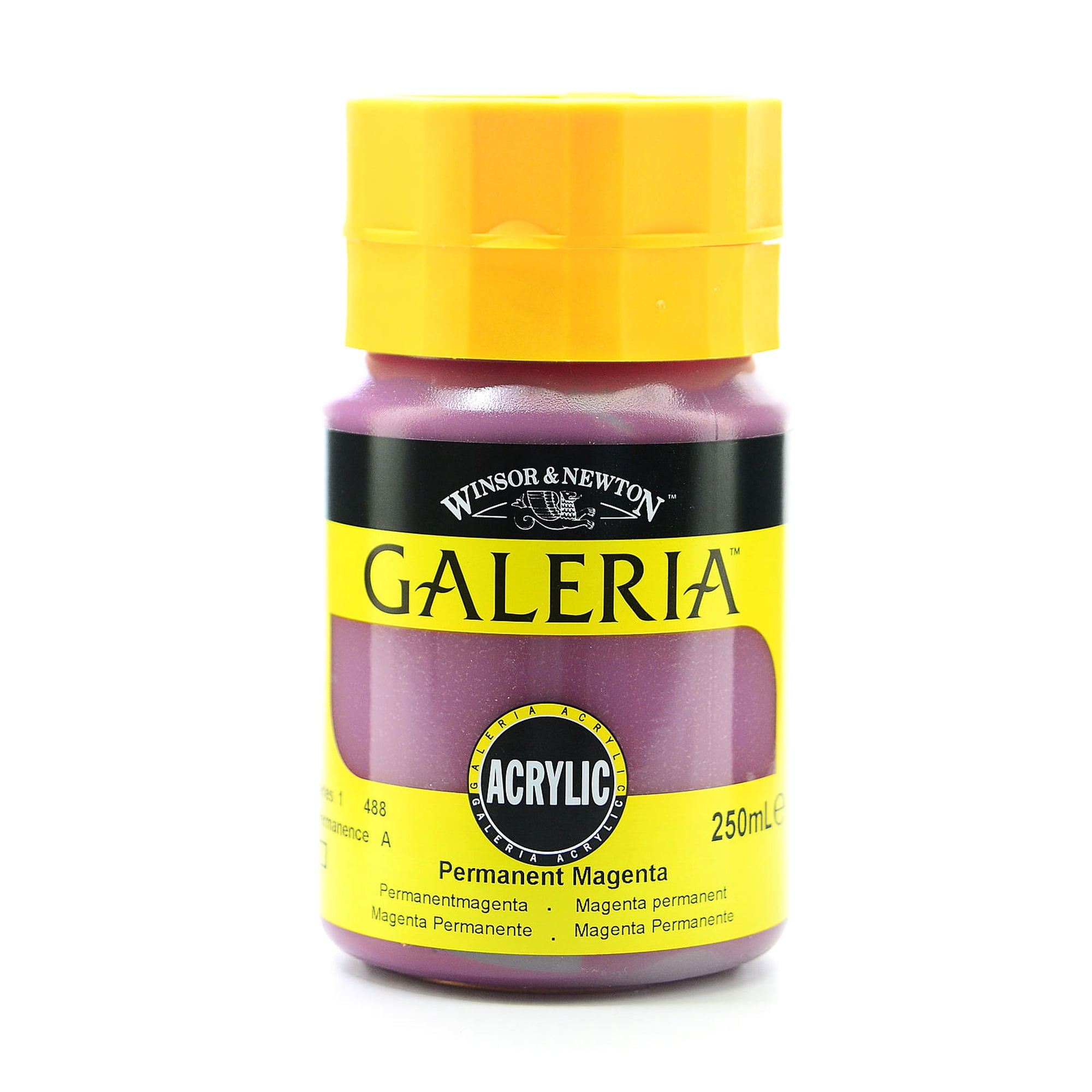 Winsor & Newton Galeria Flow Formula Acrylic Colors 250 mL Permanent Magenta 488 Pack Of 2