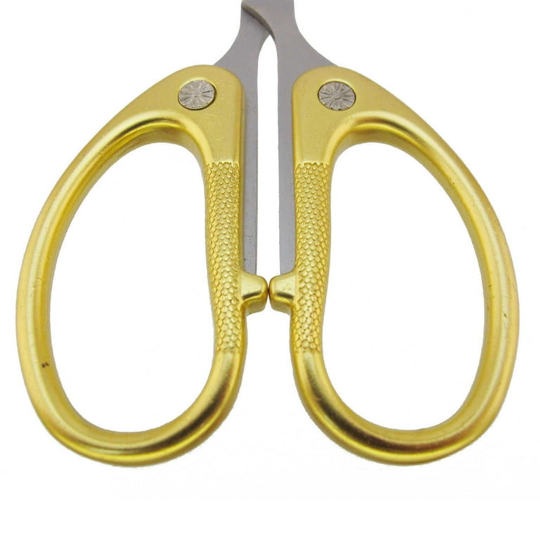 KAOBUY Stainless Steel Embroidery Sewing Scissors Professional Crafts  Dressmaking Golden Sharp Handled Needlework Scissor