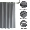 thumbnail image 5 of NEWEEN Shower Curtain 72 x 72 Polyester Waterproof Heavy Duty Shower Curtain Liner with Magnetic Weights Machine Washable, 5 of 10