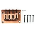 thumbnail image 2 of 4 String Guitar Fixed Bridge Electric Bass Hardtail Saddle Bridge Tool Metal Hardtail Bridge For Ukulele Mandolins, 2 of 8