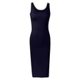 thumbnail image 6 of Karymi Spring Dresses for Women Solid Sleeveless Tank Style Maxi Dress, Classic Scoop Neck Stretchy, Bodycon Fit Casual Summer Dress Summer Dresses for Women 2026, 6 of 7