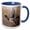 Blue/White, variant on 3drose, Mallard Drake Flying, 11oz Magic Transforming Mug