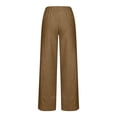 thumbnail image 6 of Tnhcen Women's Petal Hem Ankle Jeans, Denim Look Cropped Wide Leg Pants with Pockets, Drawstring Waist Rayon Polyester Blend Casual Pants for Women S-2XL, 6 of 6