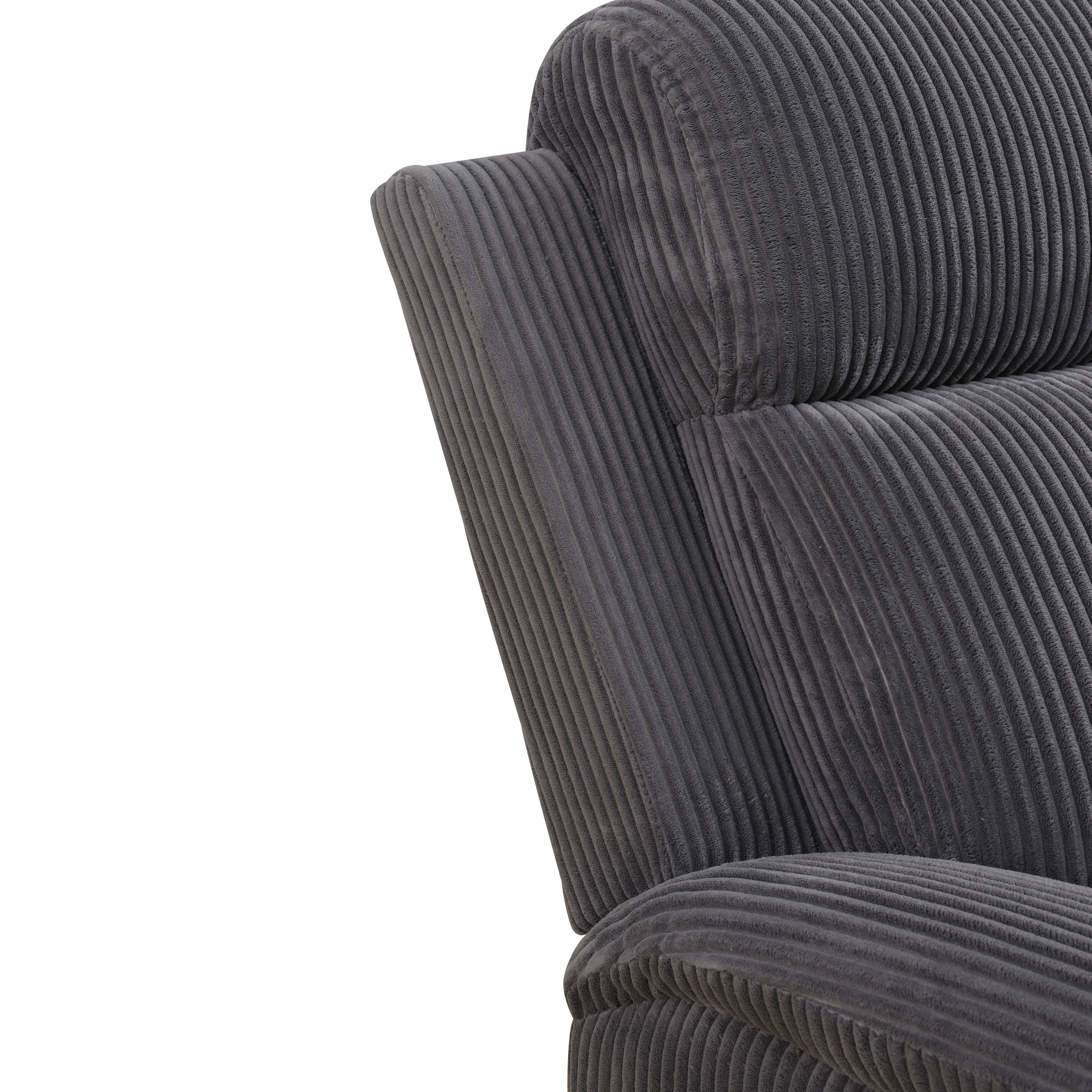 MAYEERTY Oversized Recliner Sectional Sofa, L-Shape Corner Couch with Cup Holders & Storage for Living Room, Home Theater, Dark Gray