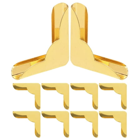 MLINS  10 Pcs Decorative Corner Protector Album Corners Protectors Golden