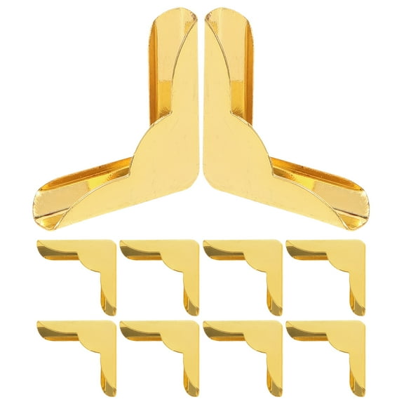 MLINS  10 Pcs Decorative Corner Protector Album Corners Protectors Golden