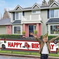 thumbnail image 2 of Truck Happy Birthday Banner, Construction Semi Truck Birthday Party Decorations Courtyard Banner for Boy Girl Transportation Semi Truck Birthday Decoration Courtyard Garden Yard Outdoor, 2 of 6