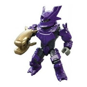 MEGA Construx - Halo: 10 Year Anniversary Micro Action Figures - PURPLE BRUTE w/ Gold Plasma Rifle