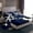 Blue B, variant on Feelyou Est Football Sleep Bed Sheets, Monogrammed V Blue King Sheets, 4pcs