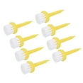 thumbnail image 1 of 2 Inch Golf Tee Brush Top, 12 Pack Unbreakable Plastic Golfing Tees for Men and Women, Yellow, 1 of 6
