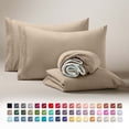 thumbnail image 1 of Clara Clark Sábanas Tamaño King Divididas para Cama Ajustable, Bolsillo Profundo, 5 Piezas, Juego de Microfibra Ultrasuave Lujo Hotel, Taupe, 1 of 8
