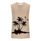 thumbnail image 5 of Hombres Casual Moda Impresión Suéter Cuello Redondo Deportes Tanque sin Mangas para Al Aire Libre Casual Diario, 5 of 5