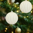 thumbnail image 5 of Beautynvta 2 Pcs Extra Large Velvet Christmas Balls Decoration, 5.91'' Flocked Christmas Tree Ornaments Hanging Ball Pendant for Xmas Tree Decor, Holiday Party Decor, 5 of 6