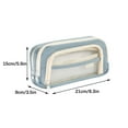 thumbnail image 2 of Mesh Pencil Case, Transparent Pencil Pouch, Large Capacity Lightweight Storage Bag for Stationery Cosmetics Toiletries, Durable Practical Portable Design, 2 of 6