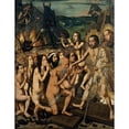 thumbnail image 3 of Bermejo, Bartolome 12x14 Black Modern Framed Museum Art Print Titled - Descent of Christ into Limbo, 3 of 5