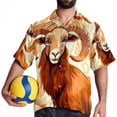 thumbnail image 4 of Aries Constellation Men's Short Sleeve Poplin Shirt, Casual Printed Beach Button Down Summer Unisex Shirts, 4 of 6