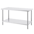 thumbnail image 4 of VEVOR Stainless Steel Prep Table, 30 x 60 x 34 Inch, 910 lbs Load Capacity, Heavy Duty Metal Worktable with 3 Adjustable Height Levels, Commercial Workstation for Kitchen Garage Restaurant Backyard, 4 of 9