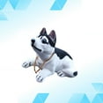 thumbnail image 5 of 1 pieza de muñeca de perro para coche, decoración de perro con cabeza sacudida, arreglo interior de coche, adorno de perro adaptable (Husky), 5 of 5