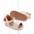 thumbnail image 6 of Aojekbee Baby Girl Summer Sandals Breathable Soft Non-Slip Sole Open Toe Shoes with 3D Bow Newborn Infant Shoes, 6 of 9