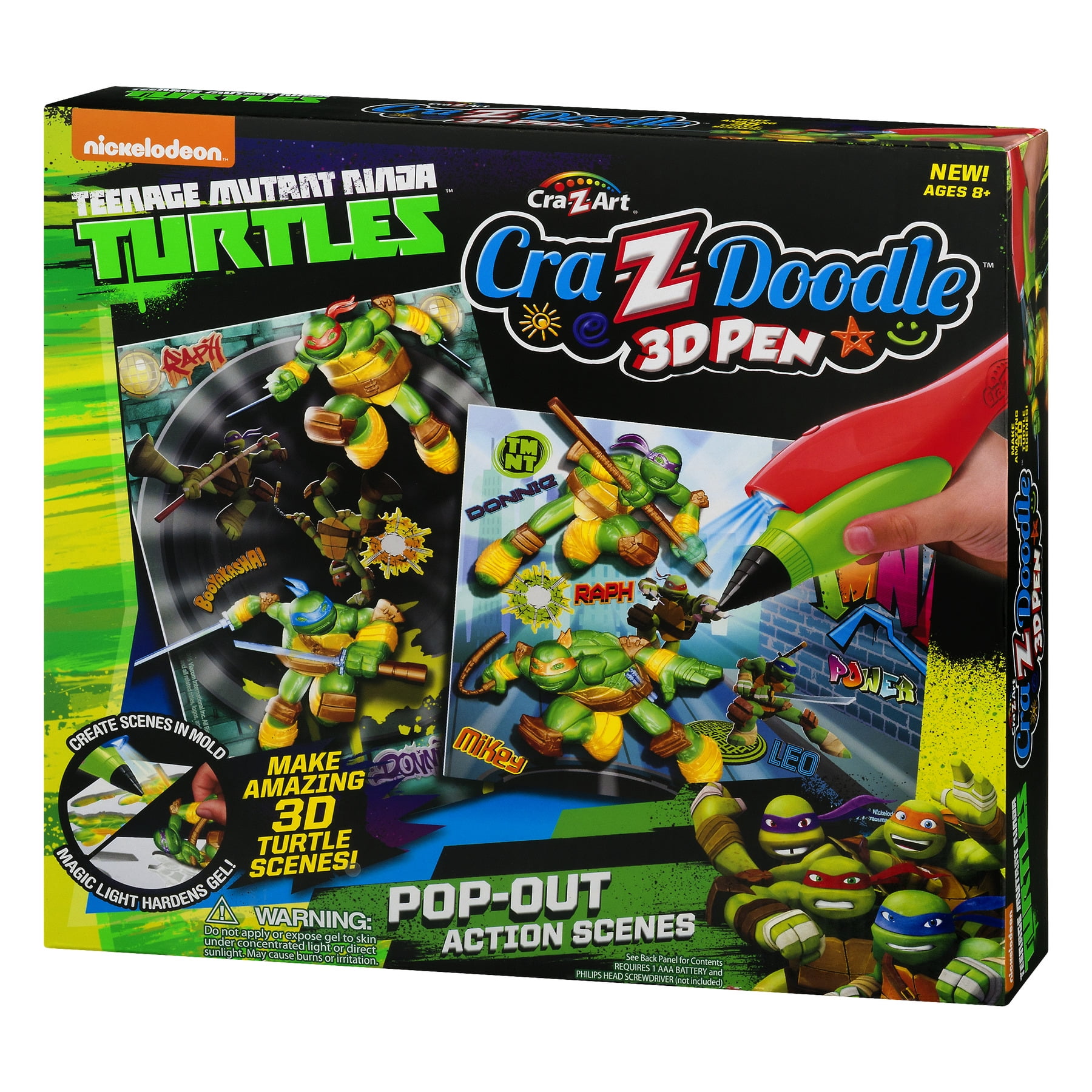 Crazy-Z-Art Doodle TMNT 3D Pen Pop Out - Walmart.com