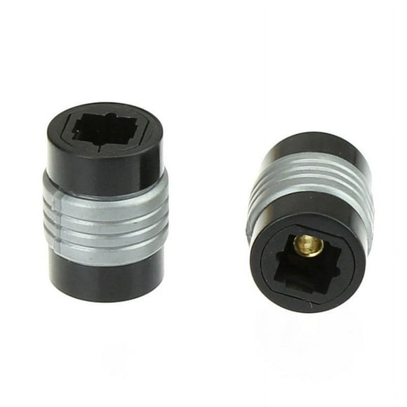Speaker DVD Player Digital Audio Optical Cables Adapter Portable CD Fiber Optic Female Extender Extension Coupler 2Pcs