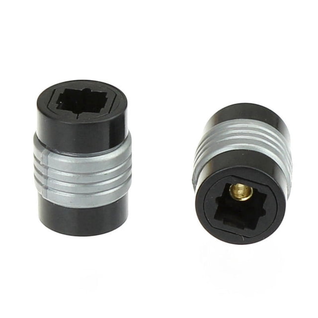 Speaker DVD Player Digital Audio Optical Cables Adapter Portable CD Fiber Optic Female Extender Extension Coupler 2Pcs