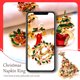 thumbnail image 4 of Navidad Acero inoxidable Anillo de servilleta Navidad Papel Portátil Portátiles Portatar Speravity HA009763-05, 4 of 6