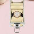 thumbnail image 4 of Single Grid Wrist Watch Box Stainless Steel Watch Box Case with Clear Lid, 4 of 9