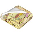 thumbnail image 2 of Manta de felpa suave con pompones para viajes, para dormitorio, sala de estar, sofá, oficina, regalo para todas las estaciones para mujeres, hombres, niñas y niños, 2 of 7