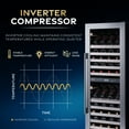 thumbnail image 5 of Newair ESTATE Wine Fridge Dual Zone 160 Bottle Capacity in Seamless Stainless Steel, 5 of 18