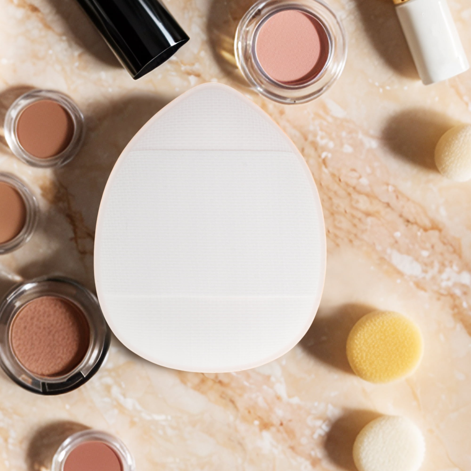 Unique Bargains 1 Pc Reusable Mini Face Makeup Sponge White