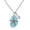 Blue, variant on Blue Wind Sea Glass Necklace Wire Beach Necklace Pearl Jewelry
