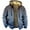 Blue, variant on Hoodies For Men Hoodie Men'S Hooded Fleece Gradually Changing Sweater Zip Up Hoodie Yellow Xs
