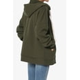 thumbnail image 4 of TheMoogan Women's PLUS Essential Full Zip Cotton Fleece Hoodie Sweatshirt Relaxed Track Jacket, 4 of 7
