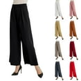 Rlmidhb Green High Waisted Wide Leg Pants for Women 2025 Business