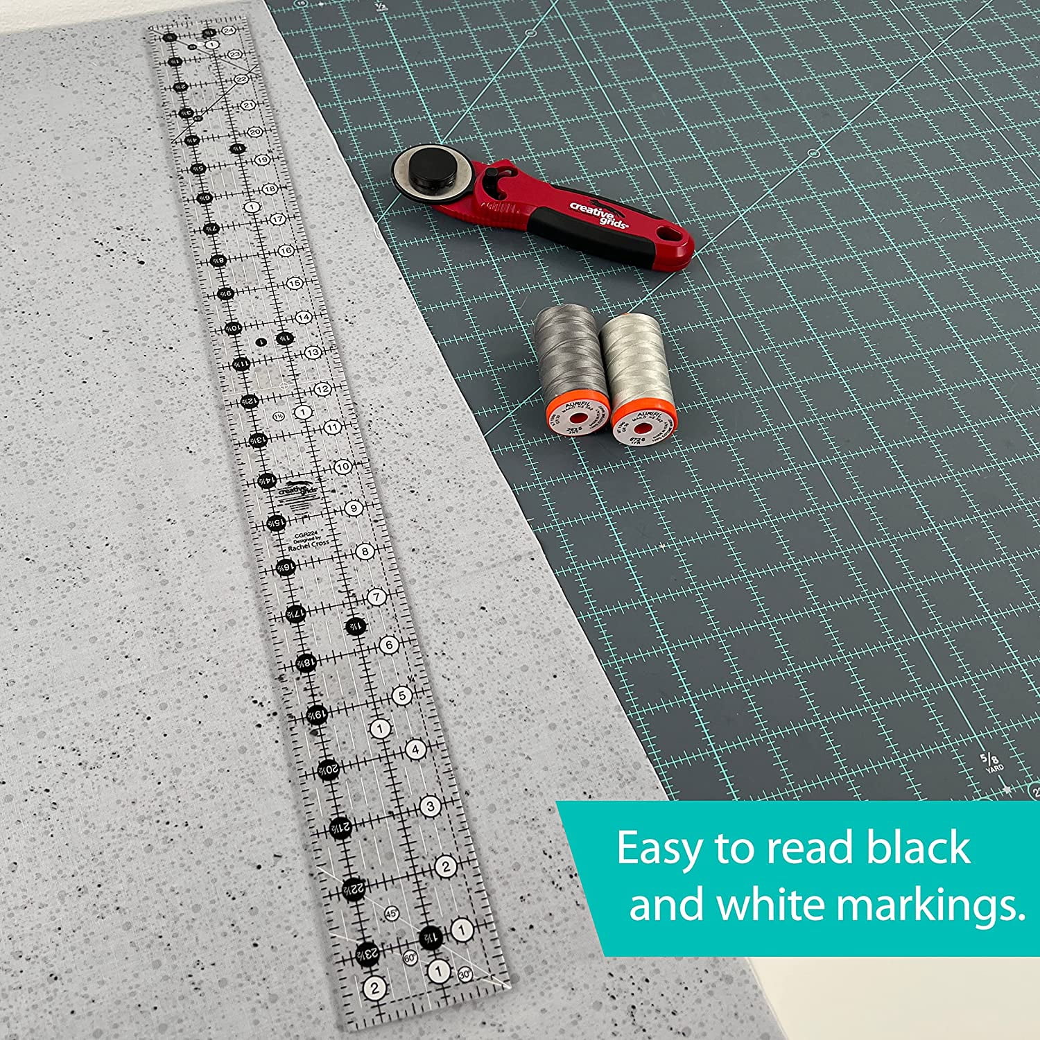Creative Grids Quilt Ruler 2-1/2in x 24-1/2in