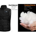 thumbnail image 6 of Mapamyumco Men's Lightweight Puffer Vest Outdoor Warm Sleeveless Jackets Recycled Insulation Black S, 6 of 7