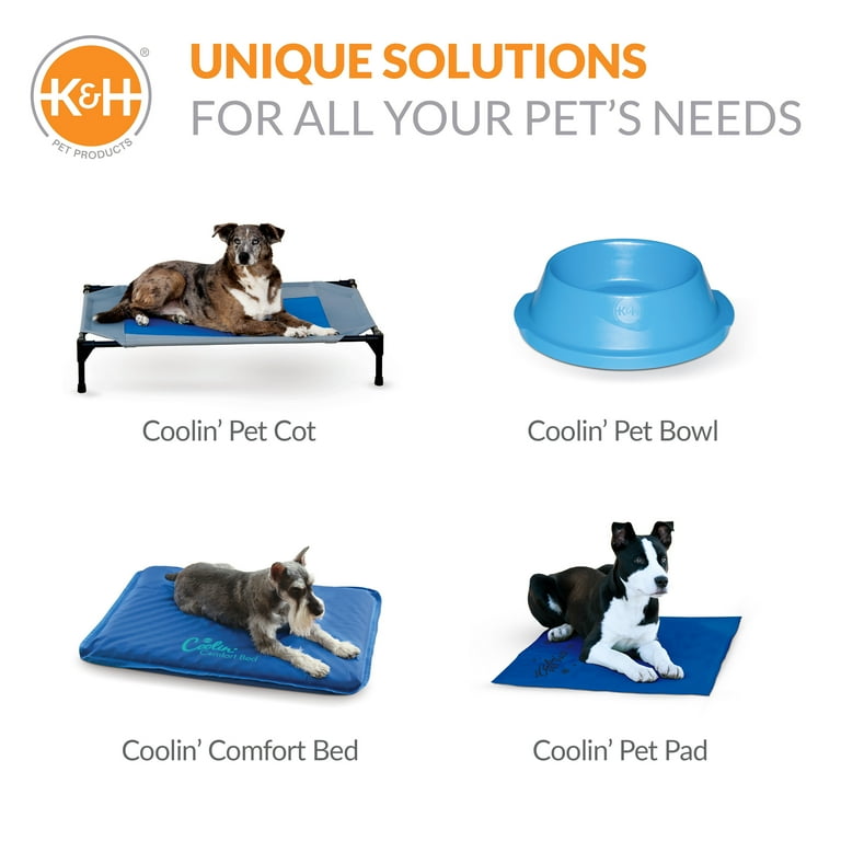 K&H Pet Products | Thermal Bowl - Blue, 96-Oz.